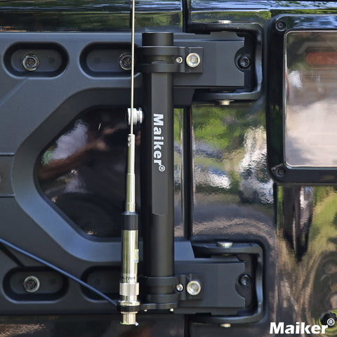 Maiker Aluminum Tailgate Flagpole Holder Bracket for Jeep Wrangler JK JL