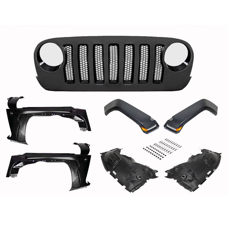 JL สไตล์ Fender Flares สำหรับ Jeep Wrangler JK 2007-2018 อุปกรณ์เสริม Off Road อะไหล่ Maiker
