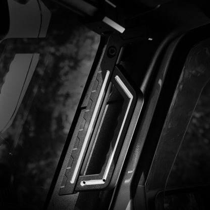 Maiker อลูมิเนียม A-pillar คว้าจับโทรศัพท์มือถือสำหรับ JEEP Wrangler JK 
