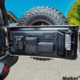 Maiker Tailgate Tactical Panel with 3 Moll Pouch/for Jeep Wrangler JKJL Accessories