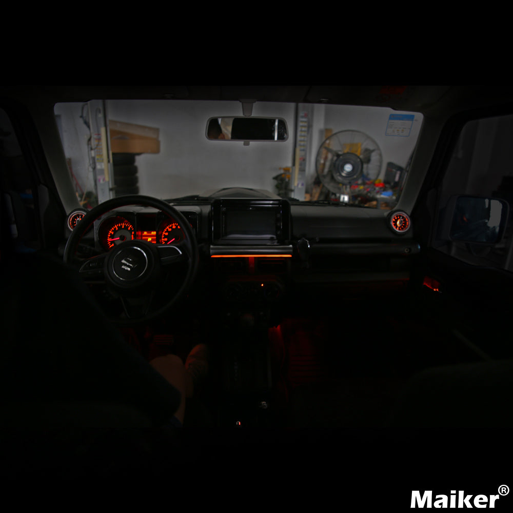 Maiker LEDアトモスフィアライト エアベント スズキ ジムニー JB64 JB74 アクセサリー