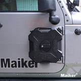 Maiker 6L Door Tank With Aluminum Bracket for Jeep Wrangler JKJL/Gladiator JT Accessories