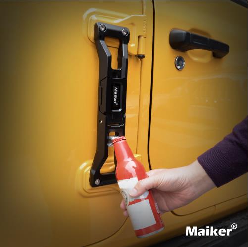 Maiker Customized Door Hinge Step For Jeep Wrangler JK/JL JT With Bottle Opener