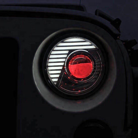 Daytime Running Light Drl For Jeep Turn Signal Light 7&#39;&#39; Round Led Headlight For Jk