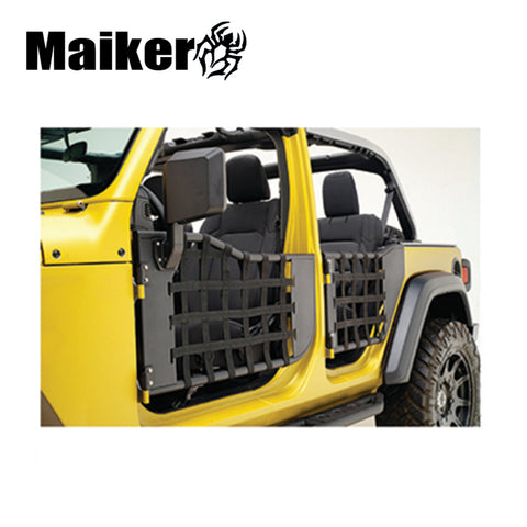 Maiker 4 Door Front + Rear Side Steel Tube Door With Mirror For Jeep Wrangler Jl 2018+