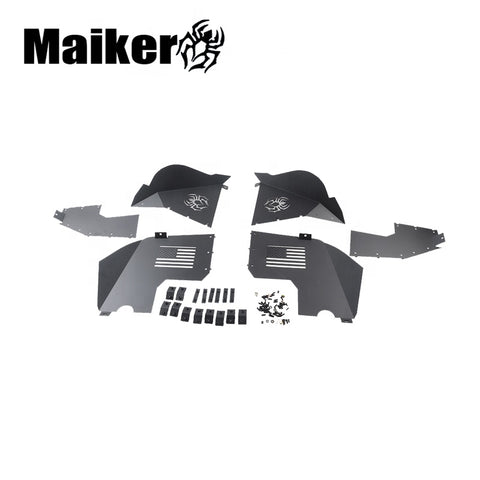 Maiker ใหม่ Inner Fender Liner Kit สำหรับ Jeep Wrangler Jl อลูมิเนียมด้านใน Fenders Offroad Parts 