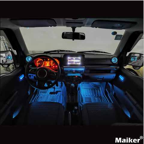 Maiker LED แสงบรรยากาศ Air Vent สำหรับ Suzuki Jimny JB64 JB74 อุปกรณ์เสริม