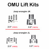 2.5/3.5 Inch  Coil Spring  Lift  Kits  For Jeep Wrangler  JK /JL
