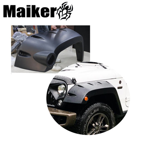 Wide Pocket Fender Flares For Jk Wheel Eyebrow Abs Fender Flares For Wrangler Jk Fender Light Accessories From Maiker