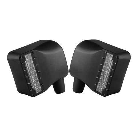 LED ไฟเลี้ยวไฟเลี้ยวไฟวิ่งกลางวันกระจกมองหลังสำหรับ JEEP Wrangler JK 07-16